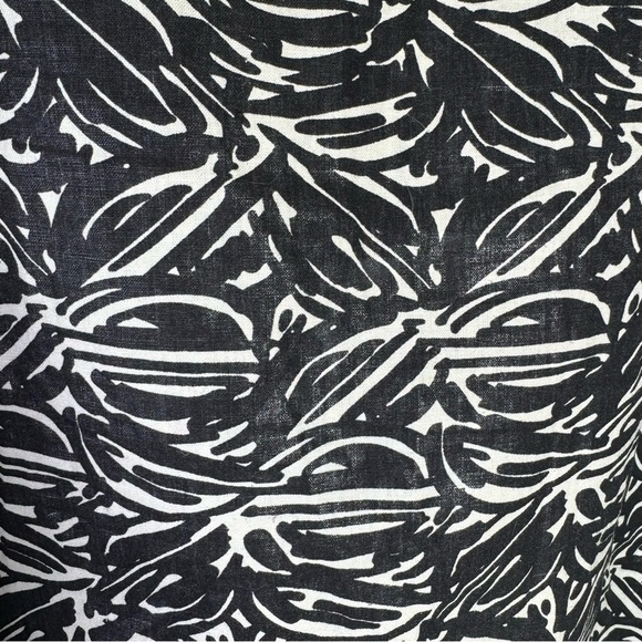 Lafayette 148 Black & White Linen Pencil Skirt Size 18 - Picture 3 of 11
